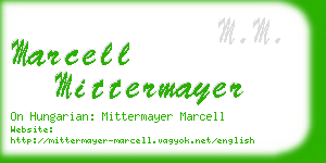 marcell mittermayer business card